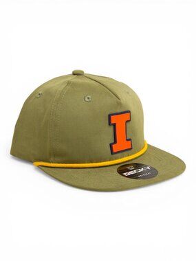 Illinois Fighting Illini Orange 3D Classic Rope Hat- Loden/ Amber